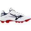 imageMizuno Mens Cushionrevo Diamond TPU Spike Baseball CleatWhitenavy