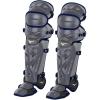 imageMizuno Adult Samurai Baseball Shin GuardsGreyNavy