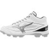 imageMizuno Mens Cushionrevo Diamond Mid TPU Spike Baseball CleatWhiteBlack