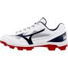 imageMizuno Mens Cushionrevo Diamond TPU Spike Baseball CleatWhitenavy