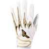 imageMizuno Pro PowerArc Baseball Batting GloveWhiteGold