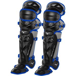 imageMizuno Adult Samurai Baseball Shin GuardsBlackRoyal