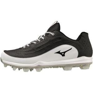 imageMizuno Mens Ambition 3 Low TPU Baseball CleatsBlackWhite