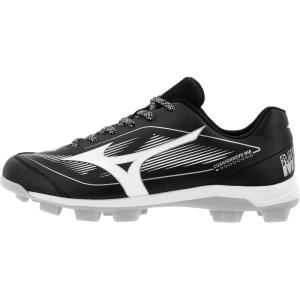 imageMizuno Mens Cushionrevo Diamond TPU Spike Baseball CleatBlackWhite