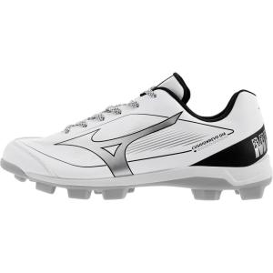 imageMizuno Mens Cushionrevo Diamond TPU Spike Baseball CleatWhiteBlack