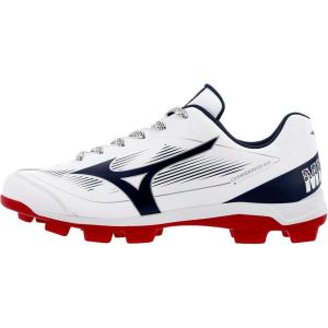 imageMizuno Mens Cushionrevo Diamond TPU Spike Baseball CleatWhitenavy