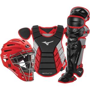 imageMizuno Mizuno Adult Samurai Baseball Boxed Catchers Gear SetBlackRed