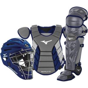 imageMizuno Mizuno Adult Samurai Baseball Boxed Catchers Gear SetGreyNavy