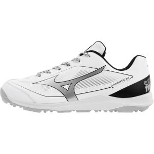 imageMizuno UnisexAdult Cushionrevo Diamond Turf ShoeWhiteBlack