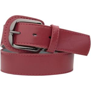 imageMizuno unisexadult Leather Classic BeltRed