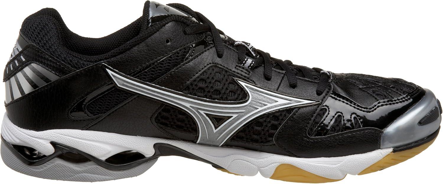imageMizuno Mens Wave Lightning 5 Volleyball ShoeBlackWhite