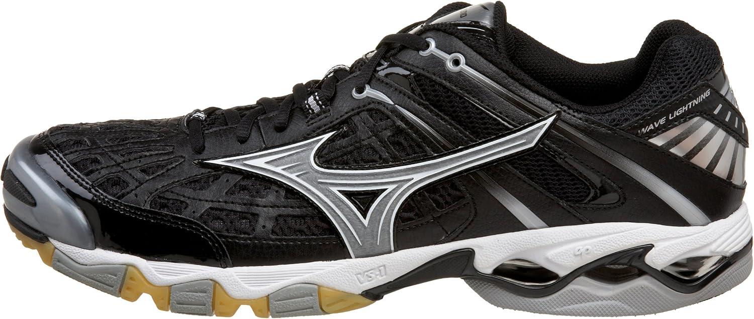 imageMizuno Mens Wave Lightning 5 Volleyball ShoeBlackWhite