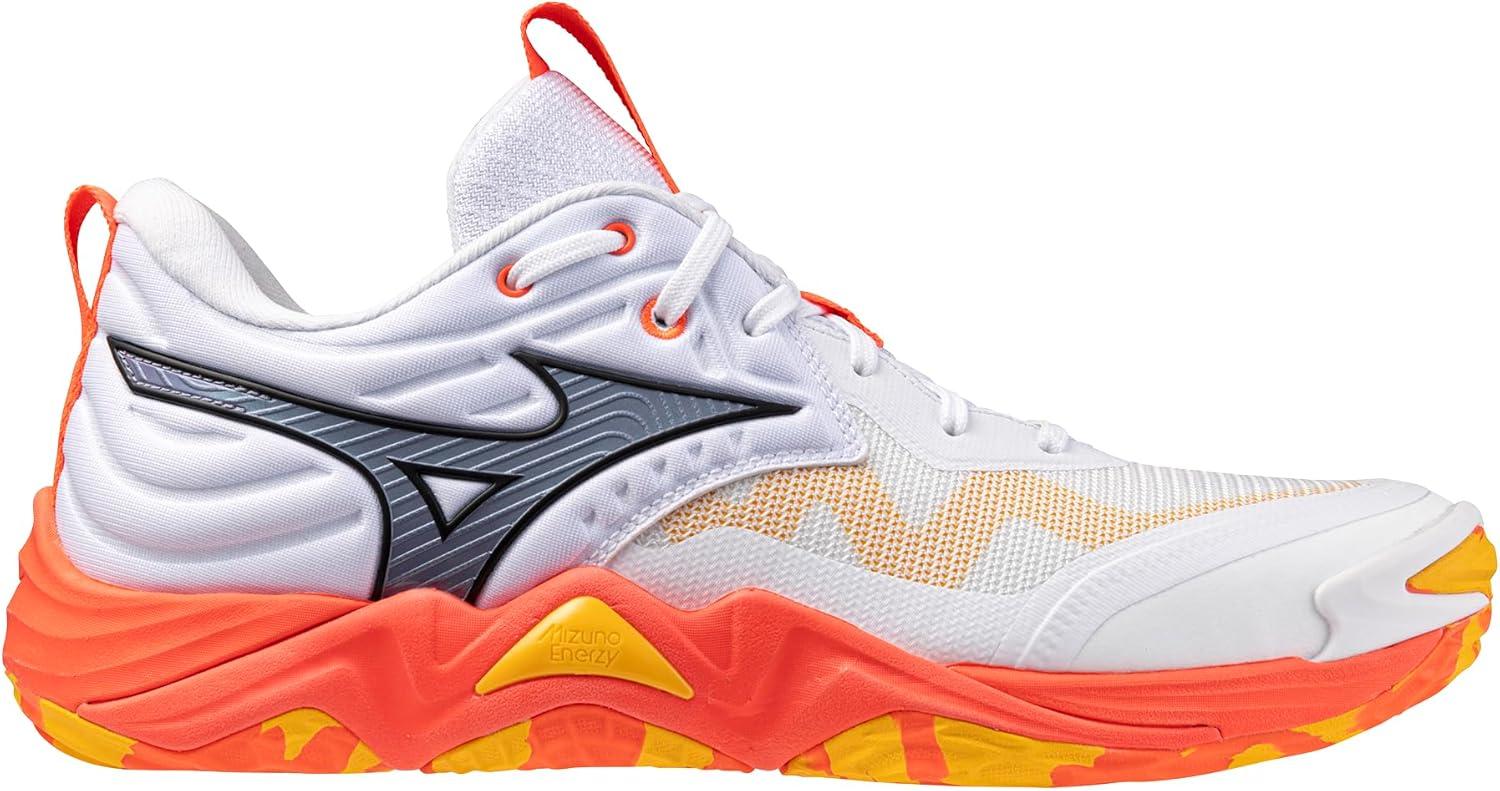 imageMizuno UnisexAdult Wave Momentum 4 Elite UnisexWhitefiery Coral