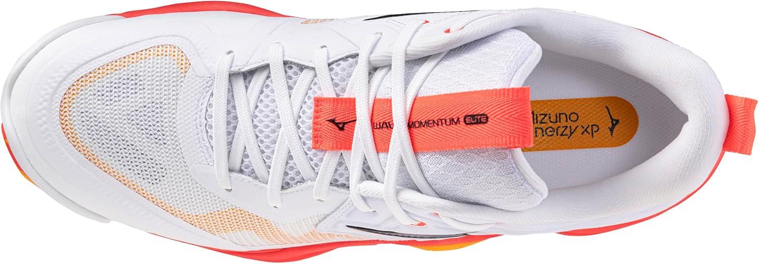 imageMizuno UnisexAdult Wave Momentum 4 Elite UnisexWhitefiery Coral