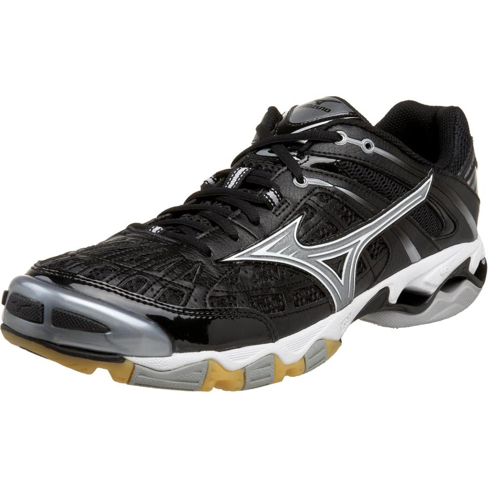 imageMizuno Mens Wave Lightning 5 Volleyball ShoeBlackWhite