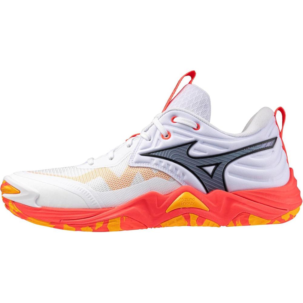 imageMizuno UnisexAdult Wave Momentum 4 Elite UnisexWhitefiery Coral