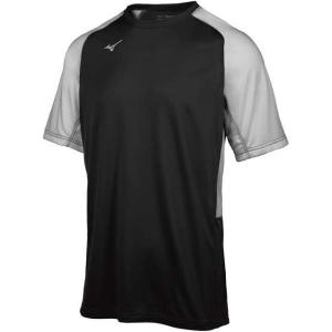 imageMizuno Aerolite Crew Baseball JerseyBlackgrey