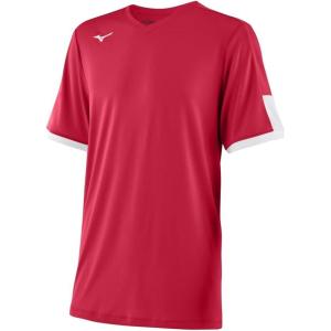 imageMizuno Mens Aerolite VNeck JerseyRedwhite
