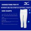 imageMizuno Womens Belted Stretch Fastpitch Softball Pant Black Medium