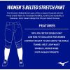 imageMizuno Womens Belted Stretch Fastpitch Softball Pant Black Medium