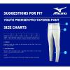 imageMizuno Boys Youth Premier Pro Tapered Tweener PantCharcoal
