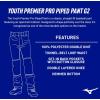 imageMizuno Youth Premier Pro Baseball Pant G2GreyNavy