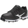 imageMizuno Softball Footwear Low Womens Metal Softball CleatBlackWhite