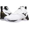 imageMizuno Wave Momentum Volleyball Shoes 2 MID Club Activities Indoor Wide Lightweight IndoorWhiteBlackGold