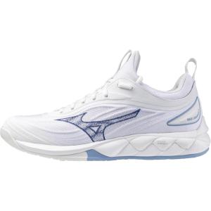 imageMizuno Womens Wave Luminous Womens Volleyball ShoeWhiteBellwether Blue