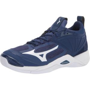imageMizuno Womens Wave Momentum 2 Volleyball ShoeNavyWhite