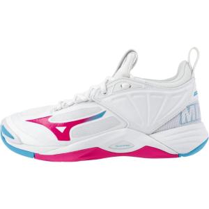 imageMizuno Womens Wave Momentum 2 Volleyball ShoeWhitePink