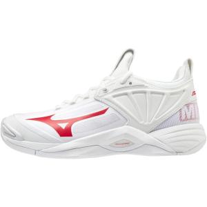 imageMizuno Womens Wave Momentum 2 Volleyball ShoeWhiteRed