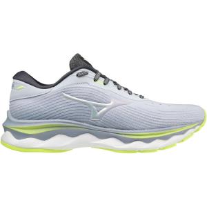 imageMizuno Womens Wave Sky 5 Running ShoeHeather White Neolime
