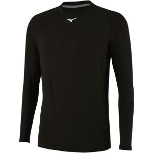 imageMizuno Mens Long Sleeve Compression TopBlack