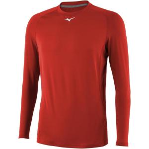 imageMizuno Mens Long Sleeve Compression TopRed