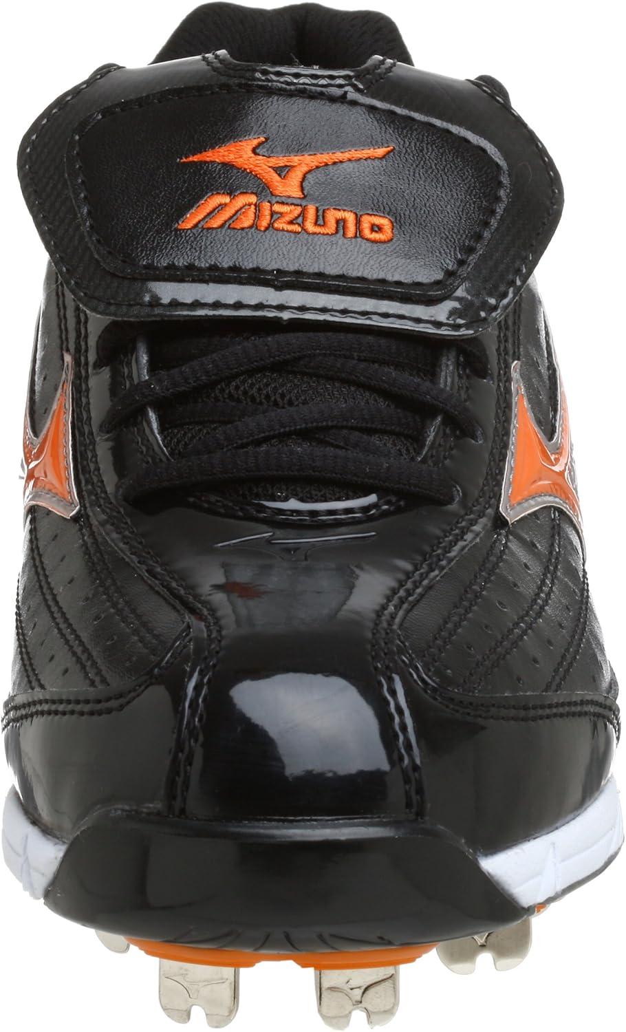 imageMizuno Mens 9 Spike Classic G5 Low Baseball CleatBlackOrange