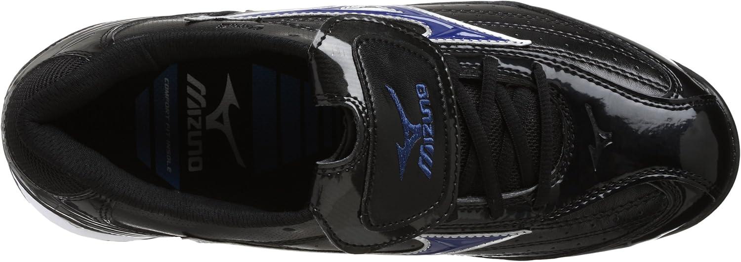 imageMizuno Mens 9 Spike Classic G5 Low Baseball CleatBlackRoyal