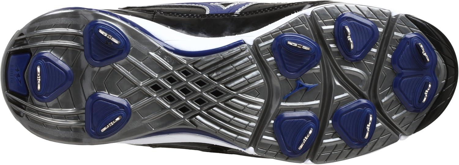 imageMizuno Mens 9 Spike Classic G5 Low Baseball CleatBlackRoyal