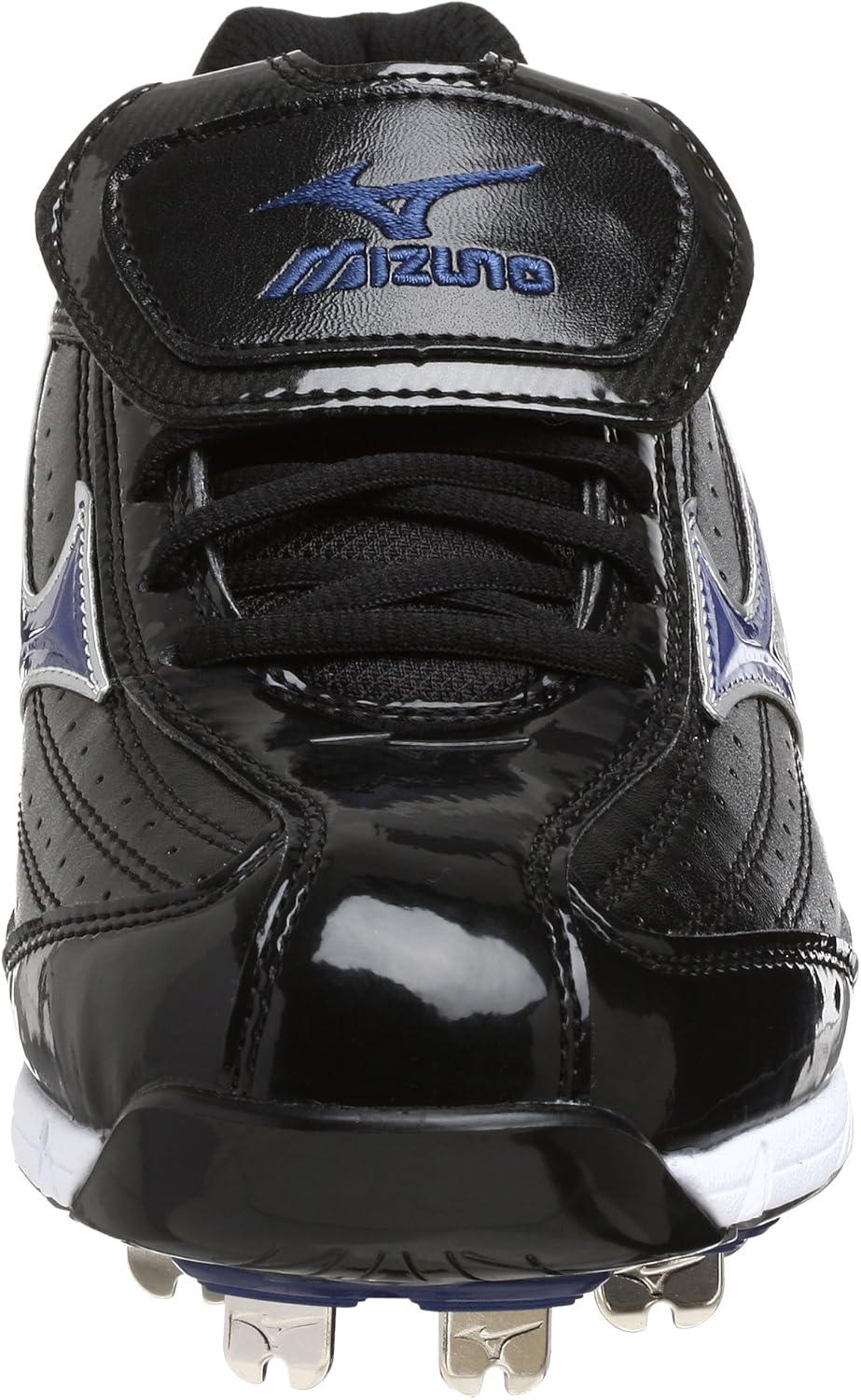 imageMizuno Mens 9 Spike Classic G5 Low Baseball CleatBlackRoyal