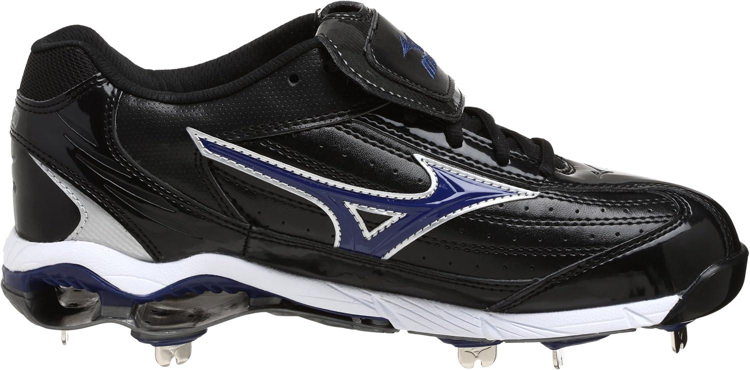 imageMizuno Mens 9 Spike Classic G5 Low Baseball CleatBlackRoyal