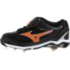 imageMizuno Mens 9 Spike Classic G5 Low Baseball CleatBlackOrange