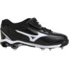 imageMizuno Mens 9 Spike Classic G5 Low Baseball CleatBlackWhite