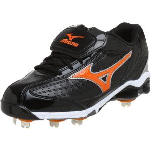 imageMizuno Mens 9 Spike Classic G5 Low Baseball CleatBlackOrange