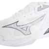 imageMizuno UnisexAdult Wave Momentum 3 Mid Unisex Volleyball ShoeWhite X Gray X Silver