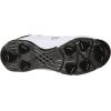 imageMizuno Mens 9Spike Classic G6 Mid Switch Baseball CleatWhiteBlack