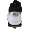 imageMizuno Mens 9Spike Classic G6 Mid Switch Baseball CleatWhiteBlack