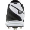 imageMizuno Mens 9Spike Dominant IC Low Metal Baseball Cleat Athletic ShoeBlackWhite