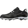 imageMizuno Mens 9Spike Dominant IC Low Metal Baseball Cleat Athletic ShoeBlackWhite