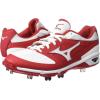 imageMizuno Mens Dominant Ic Baseball ShoeRedWhite