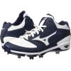 imageMizuno Mens Dominant Ic Mid Baseball ShoeNavy White